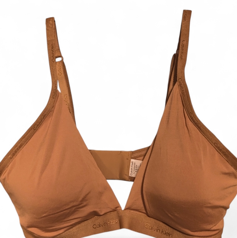 ​✨ NWT Calvin Klein Form to Body Naturals Bralette Size XL In Cedar✨